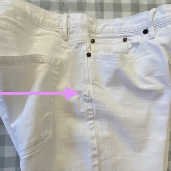 Burberry London white jeans 38 button fly 100% cotton straight legs - Picture 12 of 15
